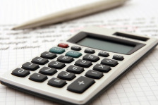 calculator finance closeup
